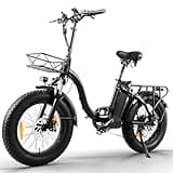Klapprad E-Bike, E Bike Elektrofahrrad mit 48V/24Ah Samsung-Akku, Bis zu 140KM | Hinterradmotor 48V, 65N.m | Hydraulic Disc Brake | E Klapprad mit Rückspiegel & Korb, Elektrofahrrad für Herren Damen