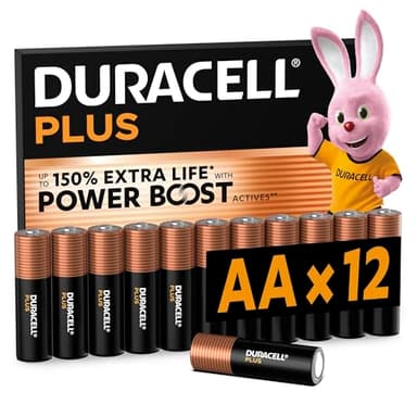 DURACELL Plus AA-Batterien (12er-Pack) – Alkaline-Batterien 1,5 V