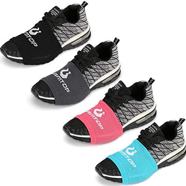 Zumba Socken zum Tanzen auf glatten Böden, Sneakers, Schuhsocken, Schieber, starkes Zubehör, Kleidung, Schuhsohlenkontrolle, Drehgelenk, 4 Paar für Damen und Herren, Einheitsgröße