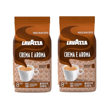 Lavazza Crema e Aroma - Coffee Beans, 2.2-Pound Bag - Pack of 2