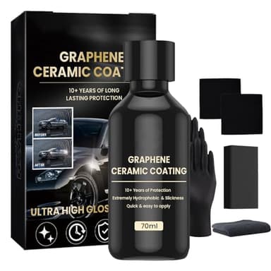 Keramik Versiegelung Für Autos Set 70ml Hydrophober Effekt Für Langanhaltenden Lackschutz Bei Korrekter Anwendung Und Tiefenglanz