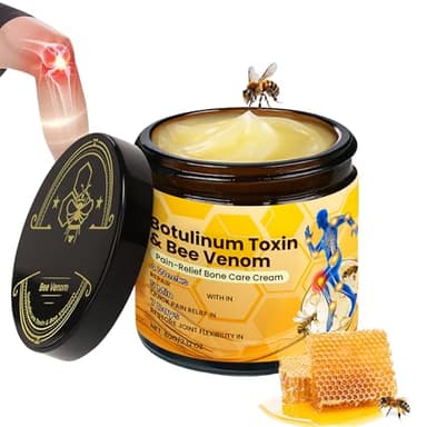 Bee Cream, Bienengiftsalbe Gegen Schmerzen, Bee Venom Joint Relief Cream, Bienengift Creme für Beschwerden in Gelenke, Knie, Gelenkschmerzen Linderung Gelenkschmerzen, Deep Nourishment Beruhigend