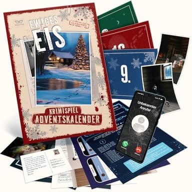 Noctis Verlag Ewiges EIS - Krimispiel über 24 Tage Krimi Spiel für Erwachsene - internationaler Crime Case | Tatortspiel | Detektivspiel | Escape Game
