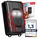 PATTLER® Marderschreck Auto mit Blitzlicht - Flexible Stromversorgung - 12V Autobatterie, AA-Batterie oder USB - Effektiver Marderschutz für Auto, Garten, Dachboden - 1 Stück
