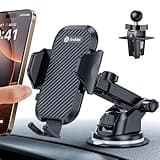 andobil Handyhalterung Auto [ 2025 Neueste Saugnapf ] 3 in 1 Saugnapf & Lüftung Halter Universale KFZ Autohalterung Zubehör für iPhone 16 Pro Max 15/14/13/12/11 Samsung Galaxy S24 Ultra/S23/S22 Usw