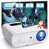 HOPVISION Beamer, Full HD 1080P Beamer, Beamer 15000 Lux 5G WiFi Bluetooth, Projektor 4K Unterstützt, Heimkino Video Kompatibel mit Home/Outdoor, TV Stick, HDMI,USB, X-Box, iOS/Android