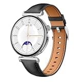 Knauermann PRO 3 Mini (2024) Silber - Gesundheitsuhr Smartwatch mit Telefoniefunktion - EKG + HRV und SOS Funktion - AMOLED Display - BT Bluetooth - Schlafapnoe - Edition 1, 14-24, rund