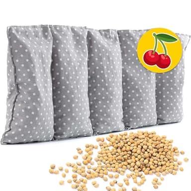 Amilian Kirschkernkissen Mikrowelle 55 x 20cm Wärmekissen Rücken Kirschkernkissen Nacken Schulter Wärmekompresse Körnerkissen Kinder Erwachsene Massagekissen Kältekissen Kirschkernkissen gross