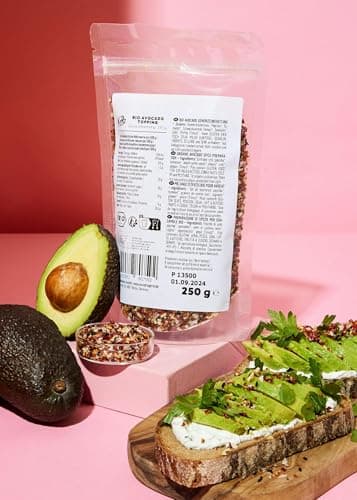 KoRo - Bio Avocado Topping 250 g - Bunte Gewürzmischung - Mit Bio Timut-Pfeffer - Fruchtig-würzig im Geschmack