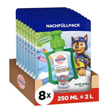 Sagrotan Kids Schaumseife Nachfüller Aloe Vera 8x250ml