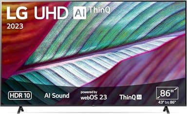 LG 86UR78006LB 218 cm (86 Zoll) UHD Fernseher (Active HDR, 60 Hz, Smart TV) [Modelljahr 2023]