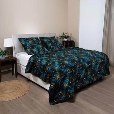 Zelesta Wonderbed 4-Jahreszeiten Bettdecke 140x200 cm – 2-in-1 Kombi Set (300 + 150 g/m²) | Bettdecke & Bezug in einem | Edelstahl-Klicksystem | Waschbar & Trocknergeeignet | Antiallergisch