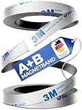 YOURGANIZE® Magnetband selbstklebend A und B | Magnete für Fliegengitter, Vorhänge und leichte Gegenstände | Magnete mit Gegenstück (2m + 2m)