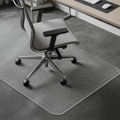 COSYLAND Bodenschutzmatte Bürostuhl, Schreibtischstuhl Unterlage transparent, Bodenschutzmatten für Bürostühle, 100 x 120 cm