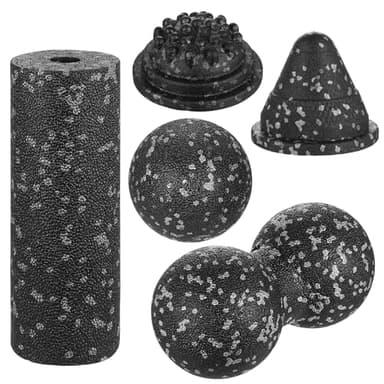 Faszienball Set, 5 StückFaszienrolle Fuß, Massagebälle Set, Faszienrolle Klein, Fazienball Faszienbälle, für Massage Ball Fuß Hand Rücken Faszienrolle Wirbelsäule Muskelmassage