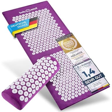 Akupressur-Matte Yogi Nagelmatte Ensptannungs- und Massagematte Akupunkturmatte zur Lockerung von Entspannungen für Körper und Geist mit 13.662 Spitzen (Größe XL (130x50cm))