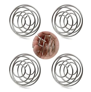 midgreyeye 4 Stück Edelstahl Shaker Kugel Shaker Ball Kugel Für Proteinshake Mixer Sport Fitness Eiweiß Eiweiss Für Protein Blended(4.8 * 4.2cm)