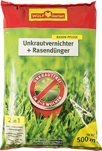 WOLF-Garten SQ 500 Unkrautvernichter plus Rasendünger 10kg für 500m²