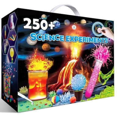 UNGLINGA 250+ Wissenschaft Experimente Kits für Kinder, Jungen Mädchen Spielzeug Geburtstag Geschenke Ideen, Chemie-Set, STEM Aktivitäten Bildungsprojekt, Vulkan Wissenschaftler Kit