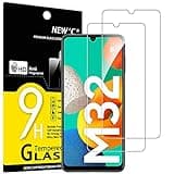 NEW'C 2 Stück, Panzer Schutz Glas für Samsung Galaxy M32 5G, Frei von Kratzern, 9H Härte, HD Displayschutzfolie, 0.33mm Ultra-klar, Ultrabeständig