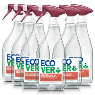 Ecover Küchenreiniger-Spray, Backofen- und Herdreiniger, effektiver Fettlöser gegen Schmutz, 6er Pack, 6 x 500 ml