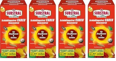 Schädlingsfrei CAREO 4x 250 ml für Zierpflanzen und Gemüse gegen Buchsbaumzünsler Dickmaulrüssler Kartoffelkäfer Blattlaus