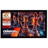 celexon basic Rahmen-Leinwand 110" | 240x135 cm 16:9 | 4K Full HD 3D | Beamerleinwand mit Stecksystem für Heimkino | stramm gespanntes Tuch für sehr gute Planlage | Projektionsleinwand zur Wandmontage