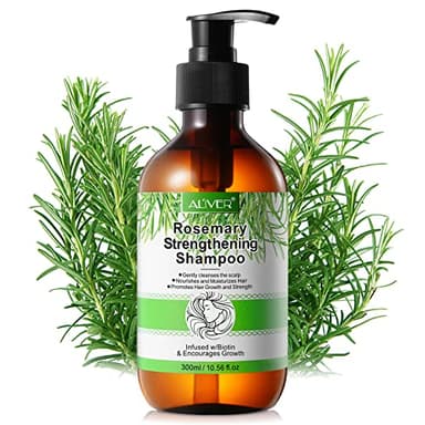 Rosmarin Shampoo für Haarwachstum, Rosmarinöl Shampoo Haare, Rosmarin Shampoo Gegen Haarausfall mit Biotin, Rosemary Mint Shampoo, für Frauen Männer, 300ml