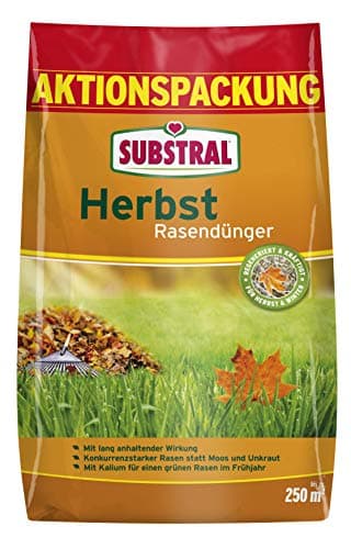 Substral Herbst Rasendünger, 6,25 kg Sack für 250 m² - kaliumreicher Spezial-Rasendünger mit lang anhaltender Wirkung