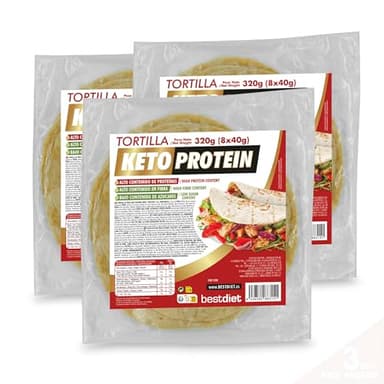 Bestdiet Keto Protein - Mexikanische Tortilla - (Packung 3x320g)