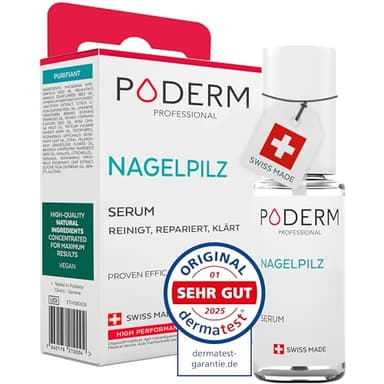 PODERM - NAGELPILZ-BEHANDLUNG | Revitalisierender | Professionelle Fuß/Handpflege | Einfach/Schnell | Made in Switzerland