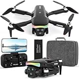 F417 GPS Drohne mit Kamera 4k für Erwachsene Kinder,RGB LED Licht 90°Elektrisch Adjust Linse,Professionelle GPS Drohne 5GHz WiFi Live Video,RC FPV Drohne Auto Rückkehr,Follow Me,Handtasche,unter 250g