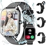 Tisoutec Smartwatch Damen Herren,Fitnessuhr Tracker mit Telefonfunktion 1.83" Touchscreen,Uhren Fitness Tracker IP67 Wasserdicht/Blutsauerstoff/Pulsmesser/Sportuhr Aktivitätstracker für Android/iOS