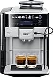SIEMENS Kaffeevollautomat EQ6 plus s700 TE657503DE, für viele Kaffeespezialitäten, Milch-Aufschäumdüse, Keramikmahlwerk, Doppeltassenfunktion, Antikalk, automatische Dampfreinigung, 1500 W, edelstahl
