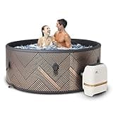 Miweba MSpa aufblasbarer Whirlpool Outdoor Frame Mono F-MO061 | Rund ⌀ 173.0 cm - 6 Personen Spa Pool aufblasbar - Ozon & UV-C Reinigung - Bis 1429 L - 40°C - All-In-One Control Box - 138 Düsen