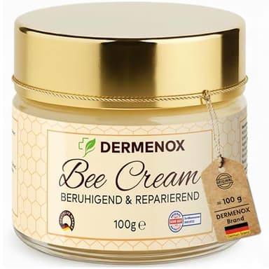 Bienengiftsalbe hochdosiert (kühlend & entspannend) – Bee Cream Bienengiftcreme mit Shea Butter & 8 Pflanzenextrakten wie Arnika, Teufelskralle, Rosskastanie & Aloe Vera – 100 ml