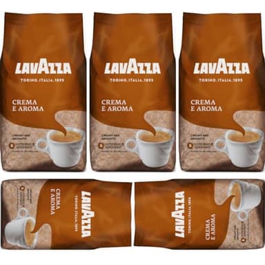 Lavazza Crema e Aroma Bohnen Coffee Kaffee 1000 gramm x 5 STÜCK