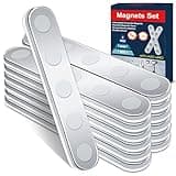 BKSAI 12er Unzerbrechliche Magnete Selbstklebend Stark Magnetband zum Kleben Neodym Magnete Klebemagnete 58x10x2mm Magnetband Flach für Schule, Büro
