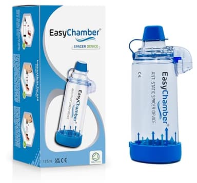 EasyChamber Antistatisch, Inhalator Spacer Gerät, Verwendung mit dosiertem Dosierung Inhalator, BPA und Latex frei - Inhalationsshilfe - Abstandshalter Gerät