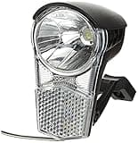 BÜCHEL Fahrradlicht mit Schalter, Dynamo Betrieb möglich, 12 LUX I StVZO Zulassung, Fahrradlampe vorne, Fahrrad Scheinwerfer