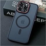 JUESHITUO Verteidiger Serie für iPhone 15 Pro Hülle für MagSafe (Mit Integrierter Kameraschutz) [TOP N56 Starke Magnete] Stoßfest Kratzfest Matt Handyhülle iPhone 15 Pro Case Titan Schwarz - 6,1"