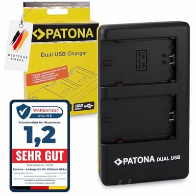 PATONA NP-FZ100 Ladegerät USB Dual 1927 - kompatibel mit Sony Alpha ILCE 6600 6700 7c II 7CR 7 III 7R III IV 7S III 9 9R 9S 9 I II FX3 FX30 usw