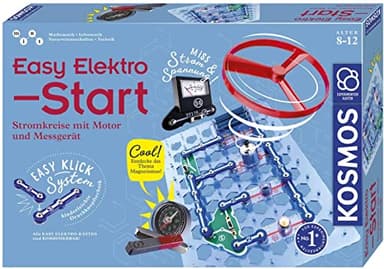 Kosmos 620547 Easy Elektro - Start, Spannende Stromkreise mit Motor und Messgerät erforschen, Experimentierkasten zu Elektrotechnik