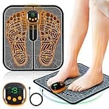 Ems Fußmassagegerät,USB Fussmassagegerät Elektrisch Faltbares und Tragbares Foot Massager mit 8 Modi & 19 Einstellbaren Frequenzen für Muskelschmerzlinderung und Durchblutungsförderung