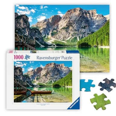 Ravensburger Puzzle 12000363 1000 Teile - Pragser Wildsee, Dolomiten, Südtirol - Puzzle für Erwachsene und Kinder ab 14 Jahren, Landschafts-Motiv, [Exklusiv bei Amazon]