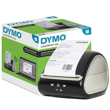 DYMO LabelWriter 5XL Etikettendrucker | automatische Etikettenerkennung | Beschriftungsgerätdas extrabreite Versandetiketten von AmazonDHL und mehr druckt | ideal für E-Commerce | EU-Stecker