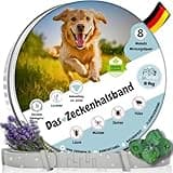 tooSimple Das Zeckenhalsband für Hunde 100% Pflanzliches Premium Öl Wirkungsvoller Schutz gegen Zecken Flöhe Mücken Läuse Ungeziefer - 8 Monate Wirkungsdauer