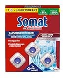 Somat Maschinenreiniger Tabs Anti-Kalk (12 WL), Spülmaschinenreiniger für monatlichen Gebrauch, Reinigungs-Tabs für die Spülmaschine, kein extra Spülgang