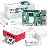 Raspberry Pi 5 8GB Cooler-Kit | 64GB Edition | Offizielles Netzteil 27W | Airflow Gehäuse | Active Cooler | Micro HDMI Kabel 1m