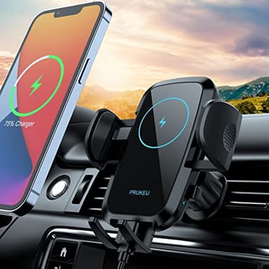 Handyhalterung Auto mit Ladefunktion 15W Qi Ladestation Auto Wireless Charger KFZ Halterung